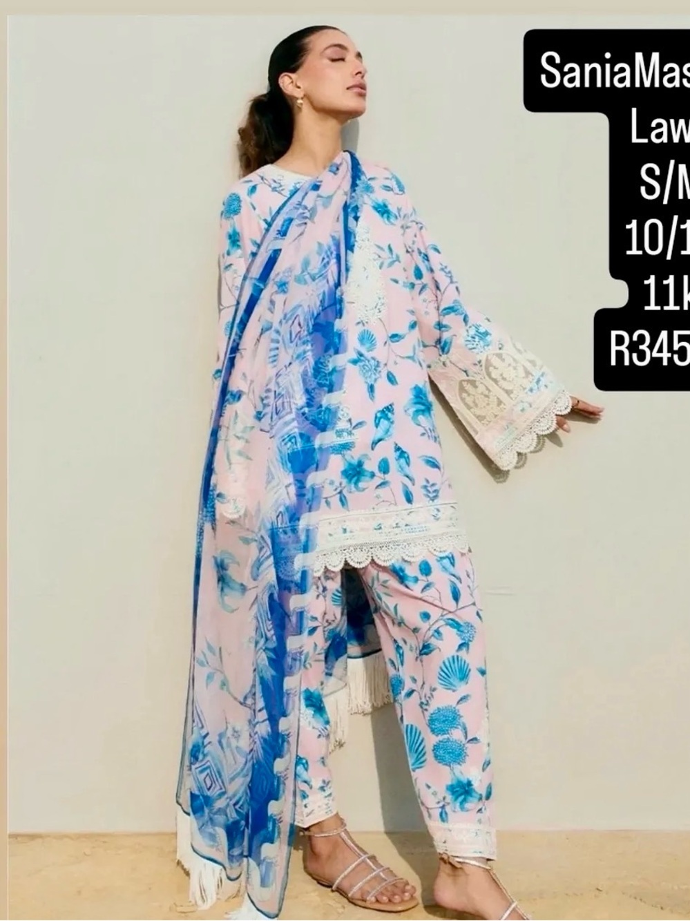 Sania Maskatiya lawn khaddi cotton silk outfit